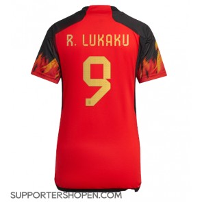 Belgien Romelu Lukaku #9 Hemma Matchtröja Dam VM 2022 Kortärmad